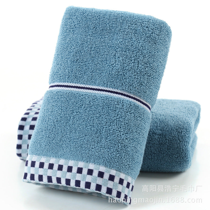 Houndstooth Cotton Face Towel | Soft & Absorbent