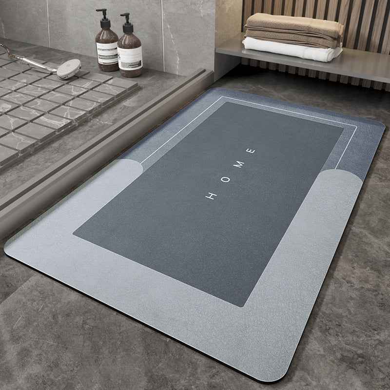 Soft Blended Bathroom Floor Mat – Non-Slip Bath Rug in Oval & Rectangle