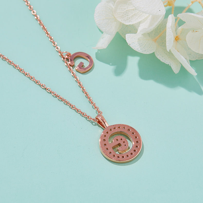 S925 Silver Moissanite Letter G Necklace | GRA Certified
