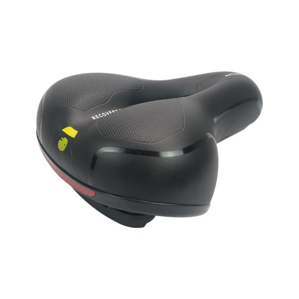 Memory Foam Bicycle Saddle – Hollow Ergonomic PU Leather Bike Seat Blue, Yellow & Red