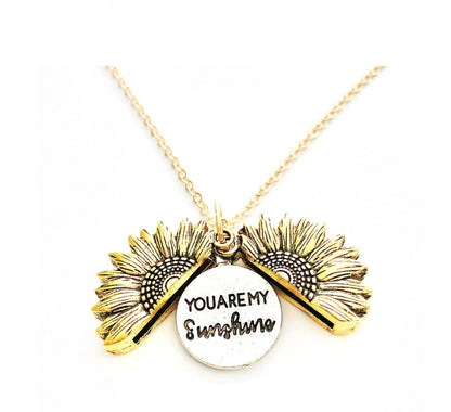 Sunflower Pendant Necklace | Gold, Silver & Rose Gold