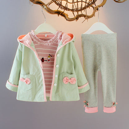 Baby & Toddler Cartoon Three-Piece Set | Long Sleeve