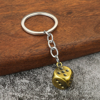 Zinc Alloy Playing Cards, Dice & Mahjong Keychain