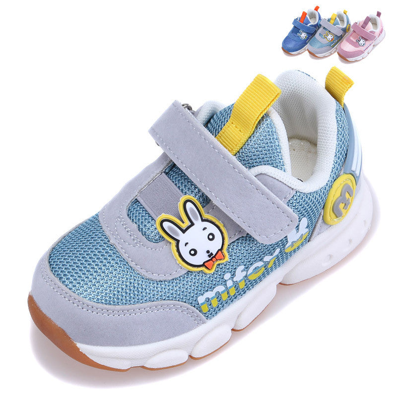 Children's Breathable Mesh Velcro Trainers | Unisex Toddler Shoes EU 23-28