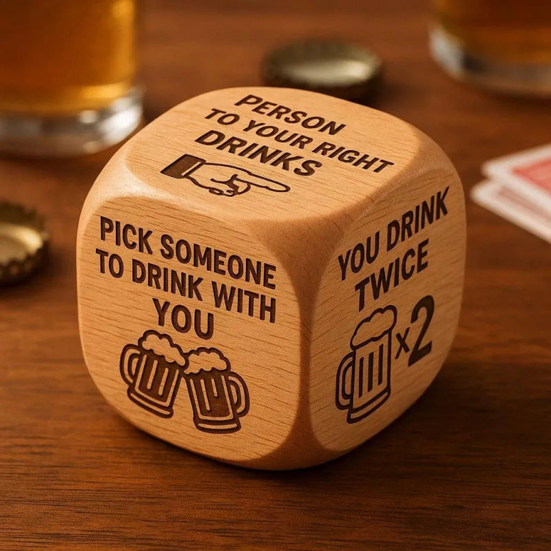 Handmade Wooden Novelty Decision Dice | Themed Gift