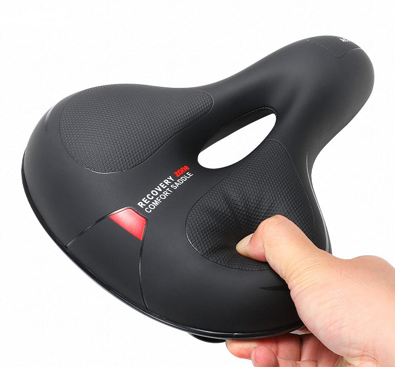 Shock Absorbing Bicycle Saddle – Spring & Spherical Suspension Seat Red, Green & Blue