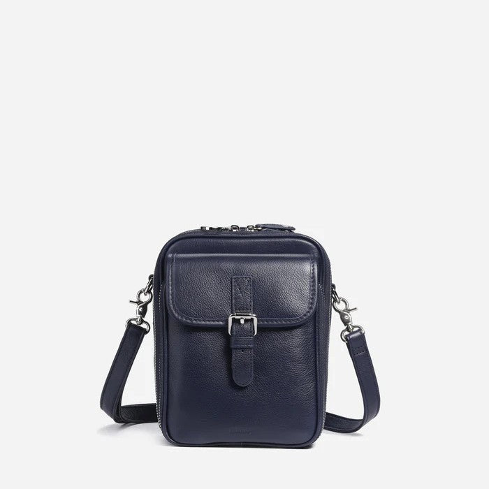 Women's Small PU Leather Crossbody Bag | Multi-Compartment Shoulder Bag