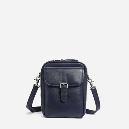 Women's Small PU Leather Crossbody Bag | Multi-Compartment Shoulder Bag