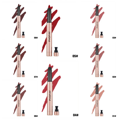 Matte Lip Liner & Lipstick Pen | 8 Shades