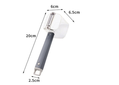 Stainless Steel Vegetable Peeler — Ergonomic PP Handle, Sharp Single-Blade Design