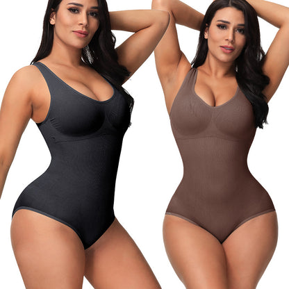 Seamless Sculpting Bodysuit | Black, Apricot & Coffee | S-5XL
