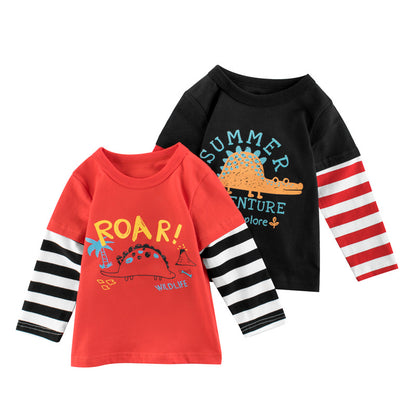 Children's Cartoon Print Long Sleeve T-Shirt | Ages 3-8