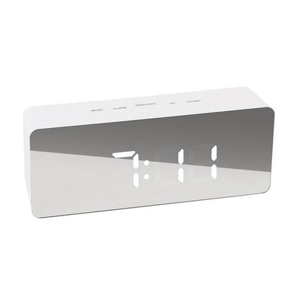 LED Mirror Alarm Clock with Temperature Display