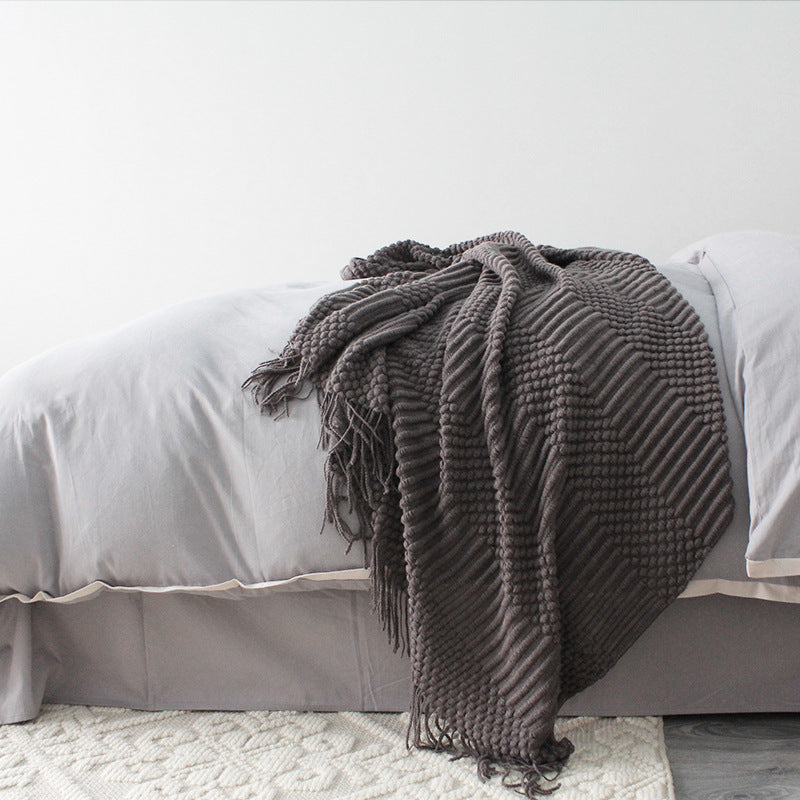 Soft Fleece Throw Blanket | 127x170cm Sofa & Bed Blanket
