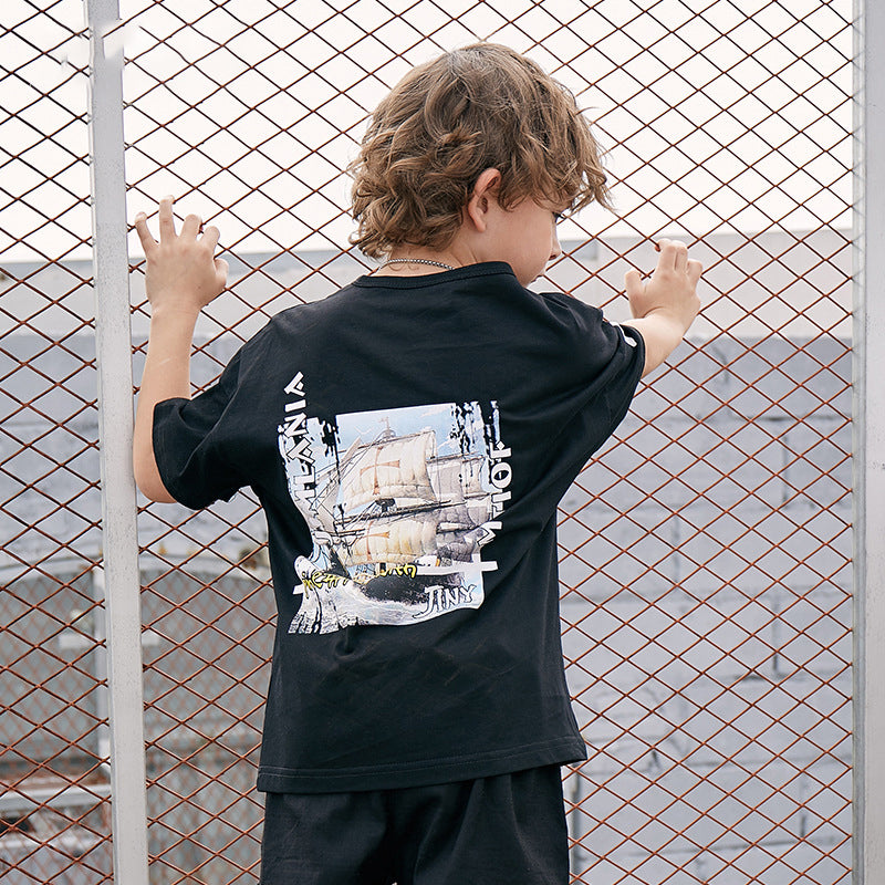 Children's Sports Print T-Shirt | Ages 6-12