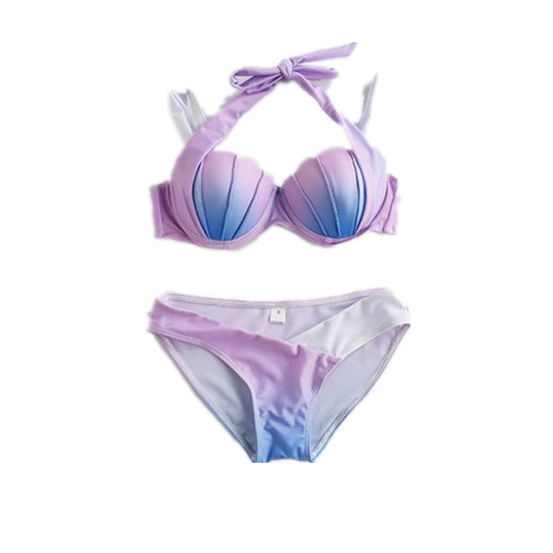Women's Shell Print Bikini Set | Padded & High-Stretch Swimwear