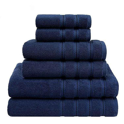 Long Staple Cotton Towel Set – Absorbent 3-Piece Bath Towel Bundle