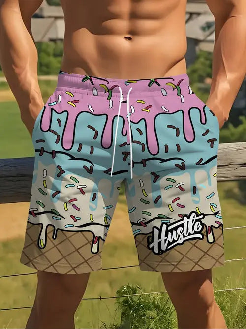 Men's Casual Printed Leisure Shorts