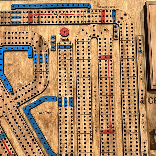 Wooden Cribbage War Game | Classic Strategy Board Game
