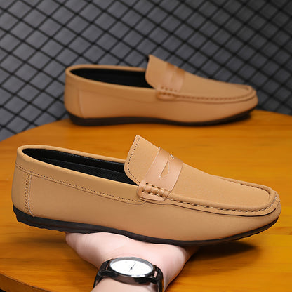 Men's Canvas Penny Loafer Slip-On Shoes | Sizes 24.5-28cm