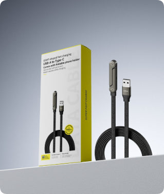 2-in-1 Fast Charging Cable with Foldable Stand | 30W / 65W / 240W | Type-C