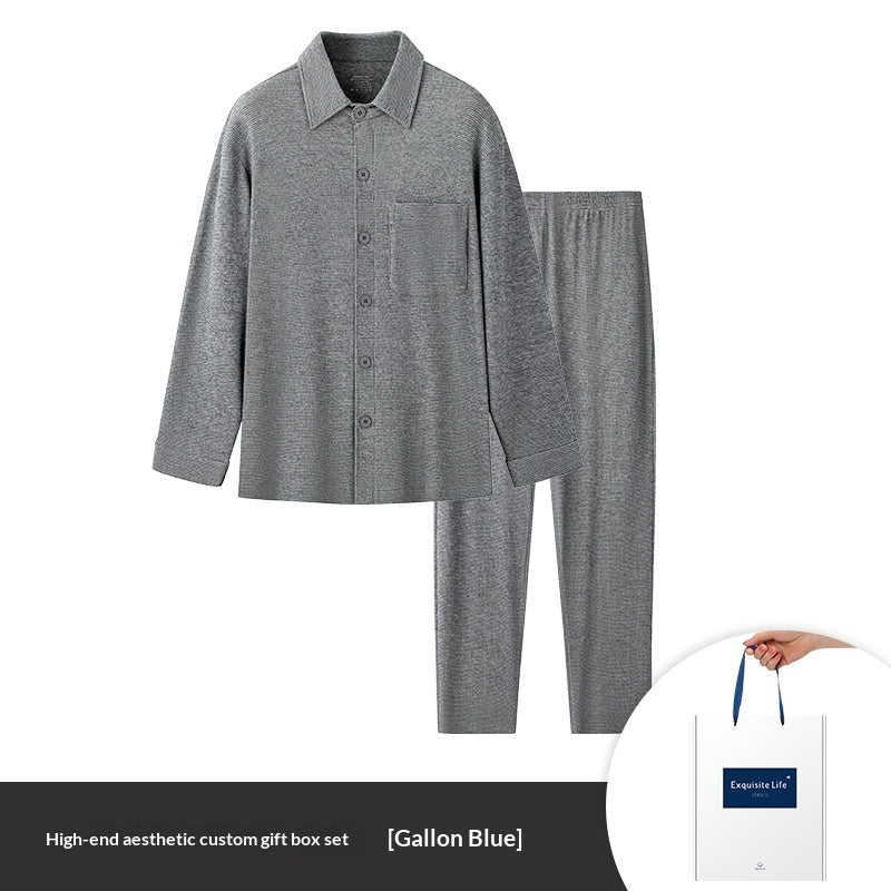 Men's Jacquard Plaid Pyjama Set | Viscose Loungewear