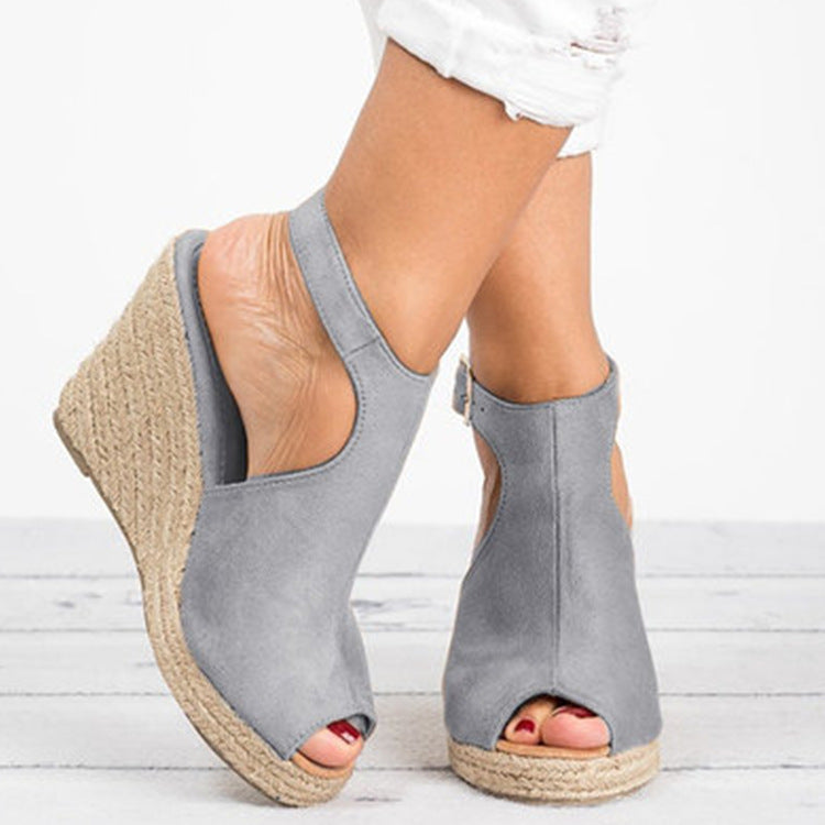 Women's Peep Toe Wedge Heel Sandals | EU 35–43
