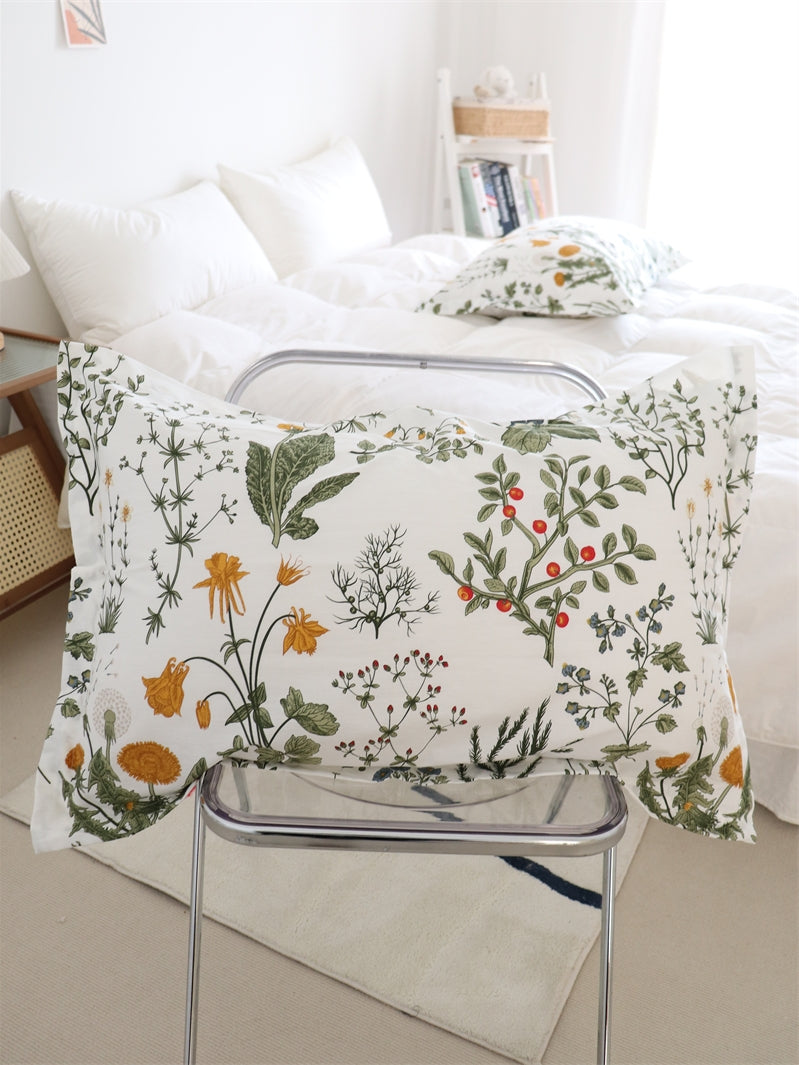 Dandelion Print Pure Cotton Twill Bedding Set – 6 Sizes