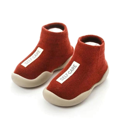 Baby & Toddler Soft-Sole Non-Slip Indoor Shoes | Breathable Cotton Letter Print Shoes