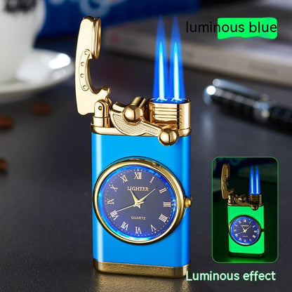 2-in-1 Watch Lighter with Butane Torch Flame
