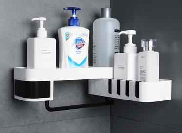 Bathroom Corner Shelf – Retro European Style Wall-Mounted Storage Rack