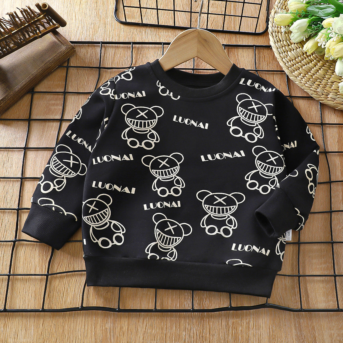Kids Graphic Print Long Sleeve Cotton T-Shirt – 12 Designs