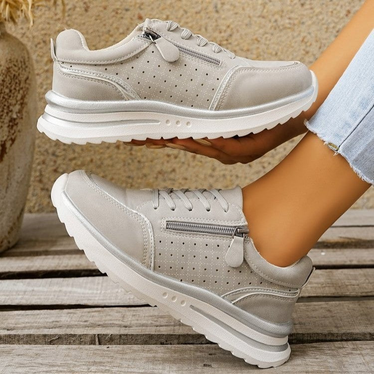 Women's Chunky-Heel Side-Zip Sneakers | EU 36-43