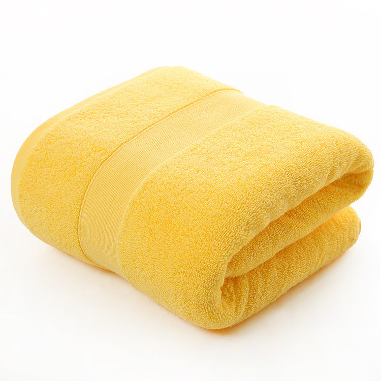 100% Cotton Thickened Plain Bath Towel 70x140cm