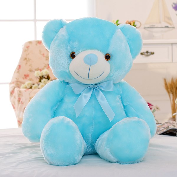 LED Light-Up Teddy Bear Plush Toy - Colour Changing Glow Bear for Kids