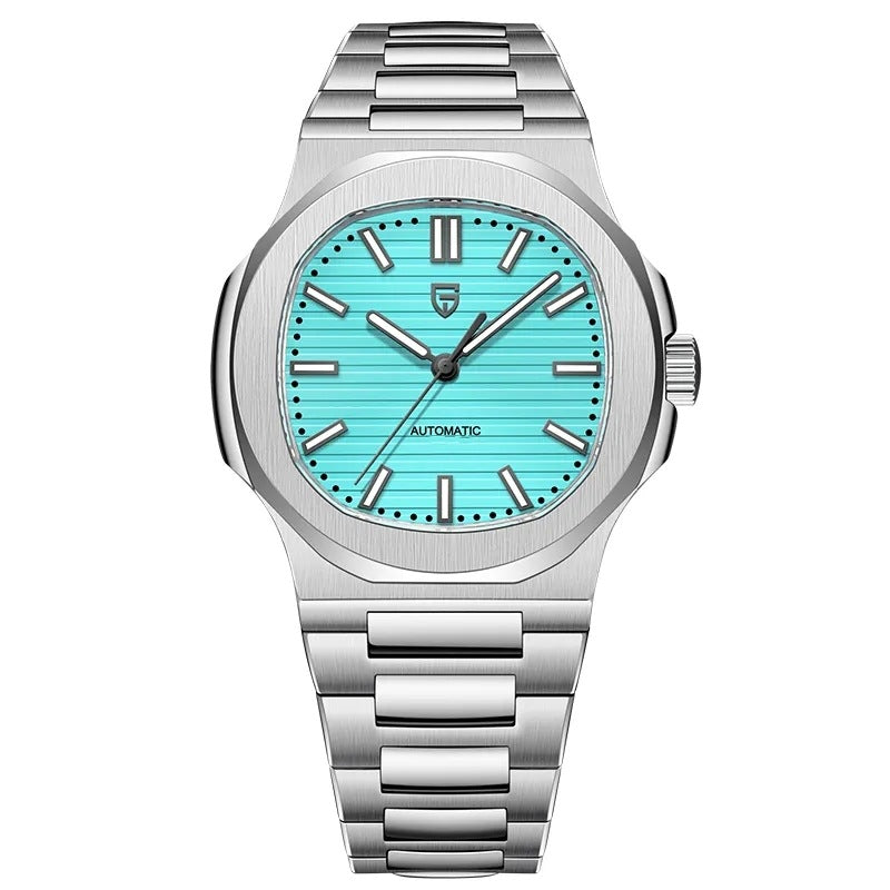 Men's Automatic Mechanical Watch | Barrel-Shaped | Stainless Steel