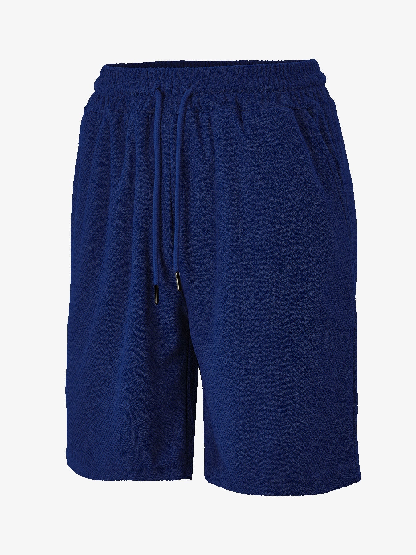Men's Towel Jacquard Casual Shorts | Polyester Loose Fit S-3XL