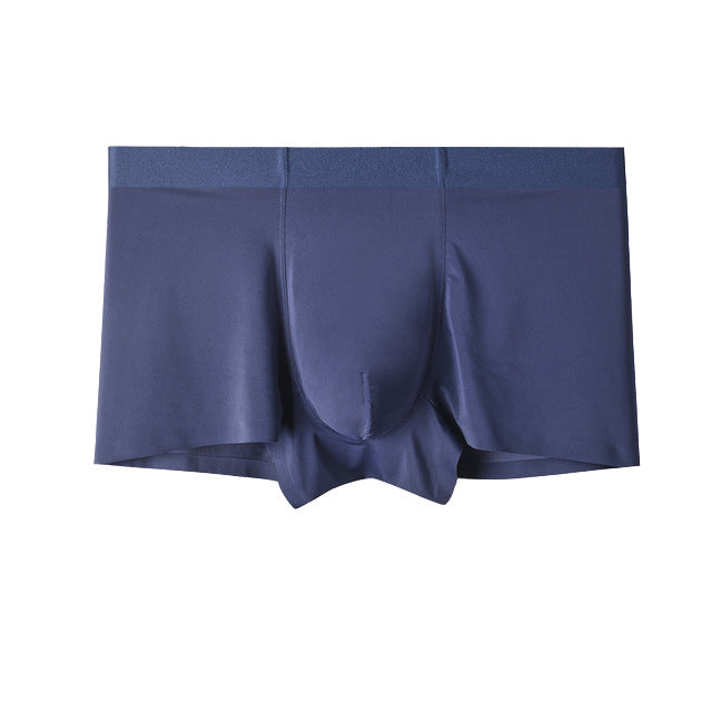 Men's Seamless Modal Boxer Briefs – Ultra-Thin Breathable Mid-Waist Underwear