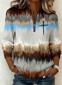 Women's Loose Fit Floral Print Sweatshirt | Sizes S to 5XL