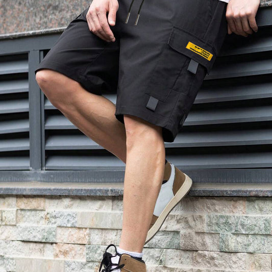 Men's High-Waist Silk Casual Shorts | Utility Style XS-2XL