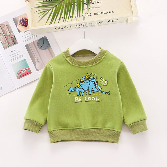 Children's Fleece Animal Print Sweatshirt | Toddler Kids Top
