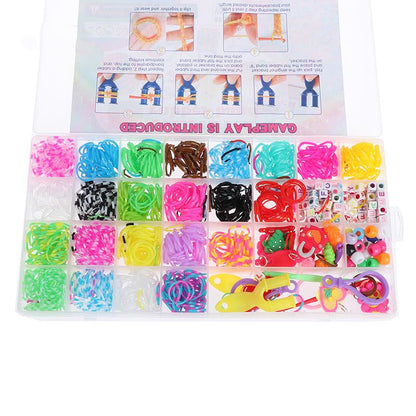 Rubber Loom Band Weaving Kit 1500 Pieces | Kids Craft Set