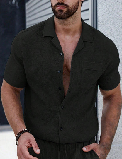 Men's Wrinkle-Resistant Short Sleeve Shirt | Business Casual
