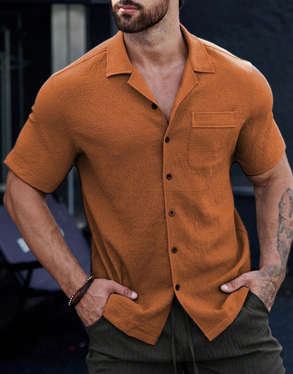 Men's Wrinkle-Resistant Short Sleeve Shirt | Business Casual