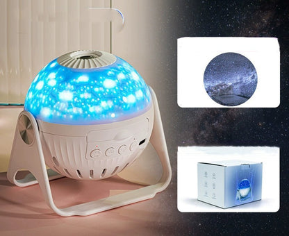 Galaxy Star Projector Night Light with Interchangeable Discs