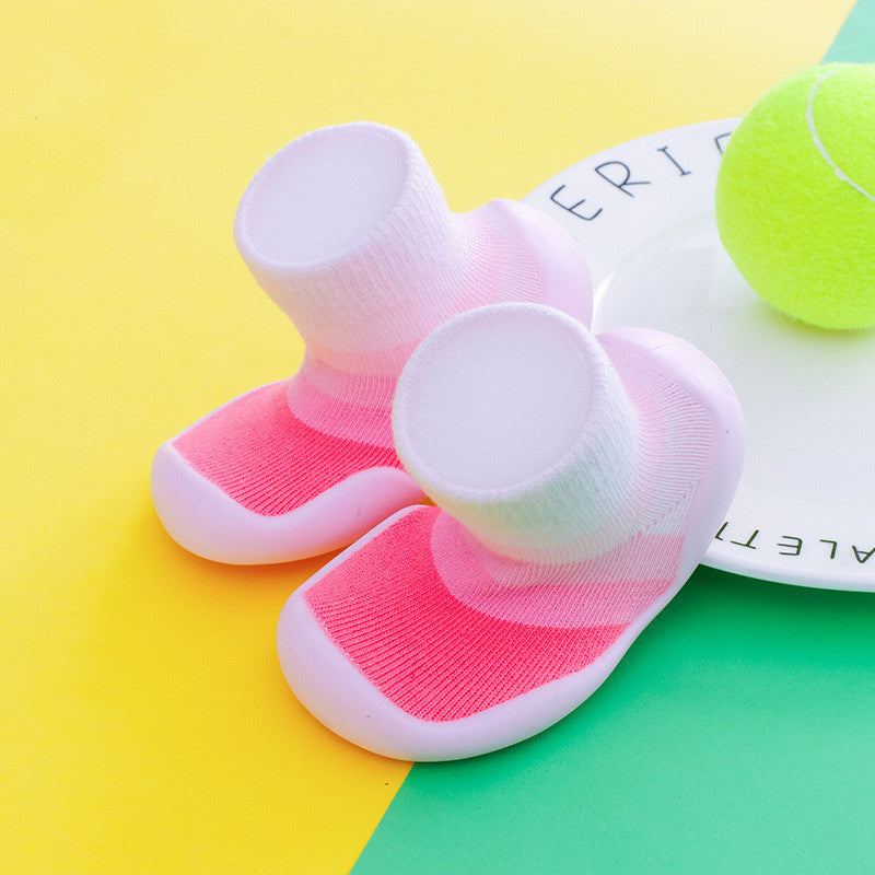 Baby & Toddler Soft-Sole Non-Slip Indoor Shoes | Breathable Cotton Letter Print Shoes