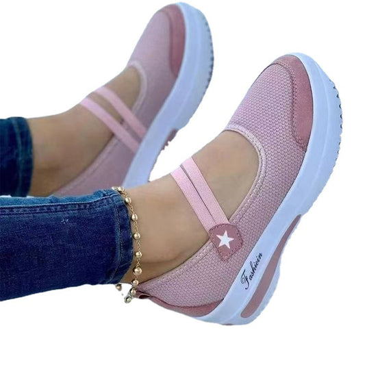 Women's Wedge Heel Velcro Casual Shoes | 5 Colours | EU 35-43