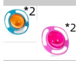 360° Rotating Spill-Proof Baby Bowl