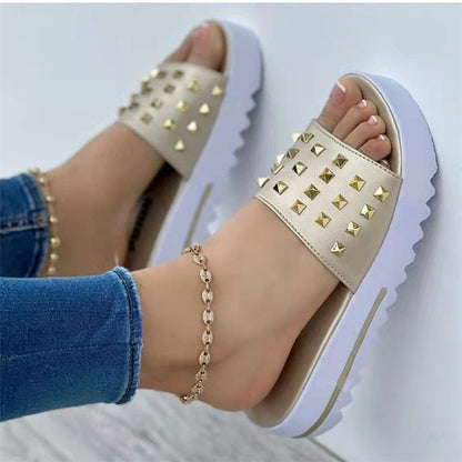 Women's Peep Toe Flat Sandals | 5 Colours | EU 36–43