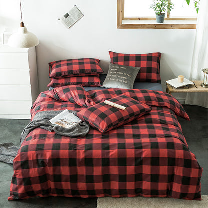 Geometric Quilted Cotton Bedding Set 4 Piece | 15 Designs
